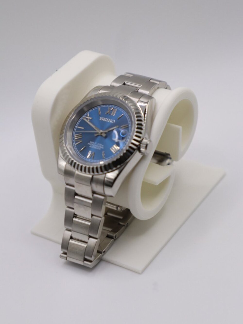 Blue Dial Day-Just Seiko Mod ⌚💙